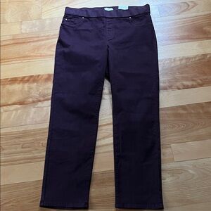 Purple Straight-Leg Pants Laura plus size 16 NWT